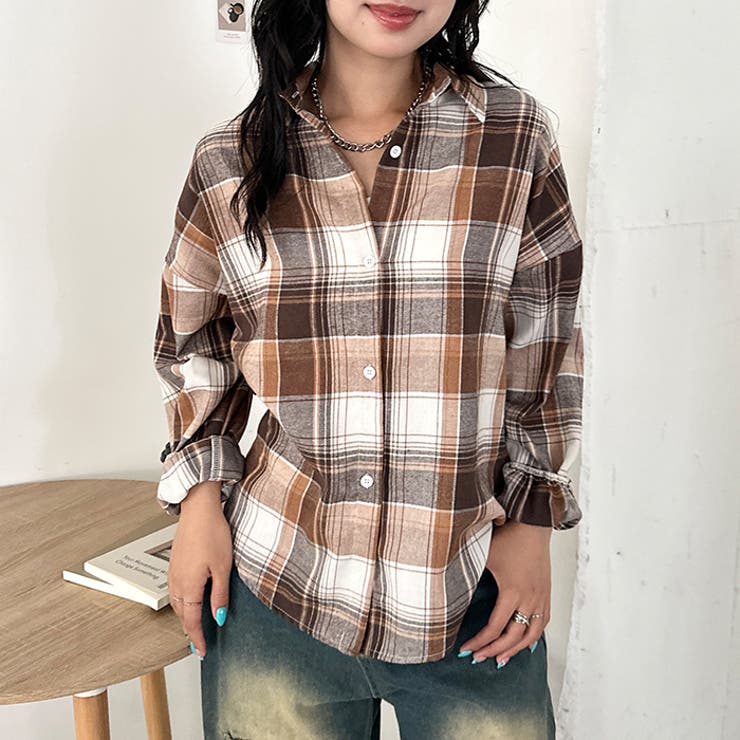 ルーズシルエットチェックネルシャツ | Outfitter lab | 詳細画像62 