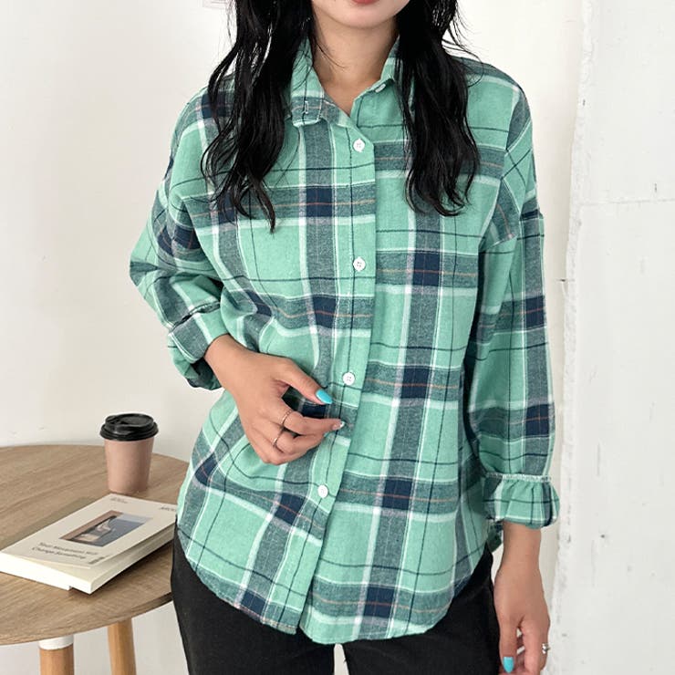 ルーズシルエットチェックネルシャツ | Outfitter lab | 詳細画像65 