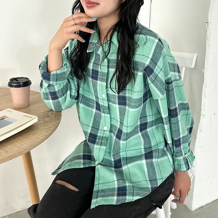 ルーズシルエットチェックネルシャツ | Outfitter lab | 詳細画像68 