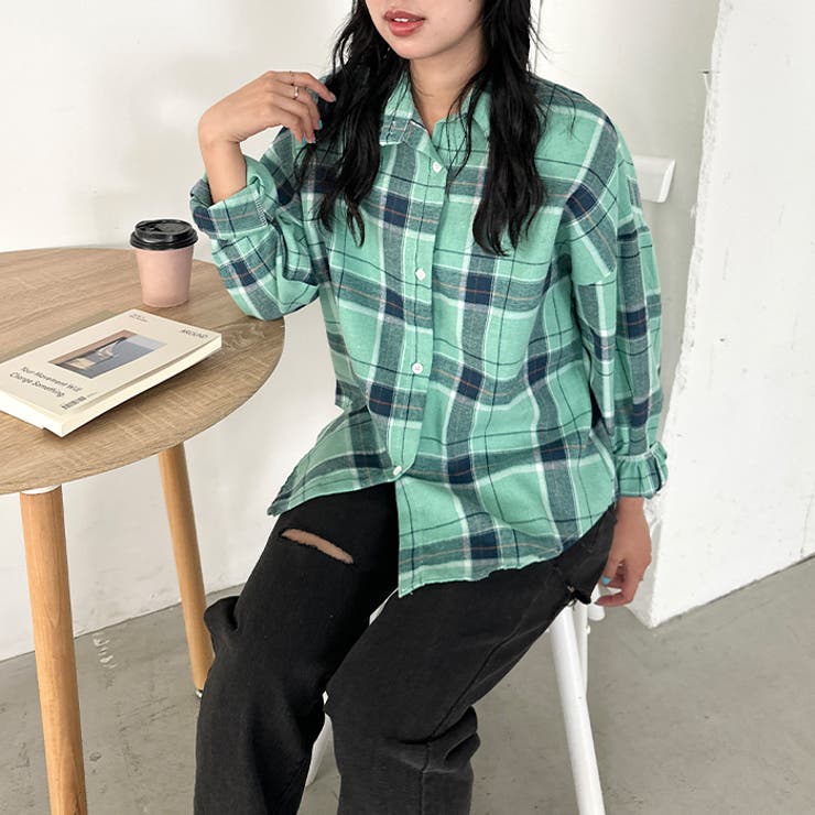 ルーズシルエットチェックネルシャツ | Outfitter lab | 詳細画像69 
