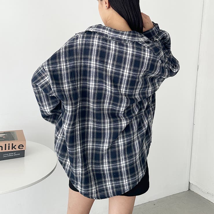 ルーズシルエットチェックネルシャツ | Outfitter lab | 詳細画像7 