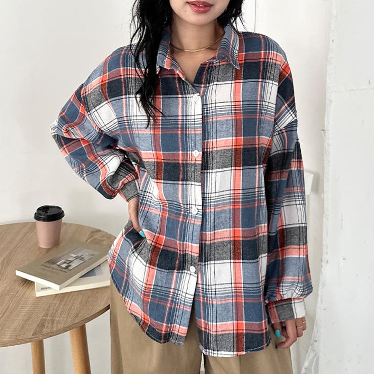 ルーズシルエットチェックネルシャツ | Outfitter lab | 詳細画像70 