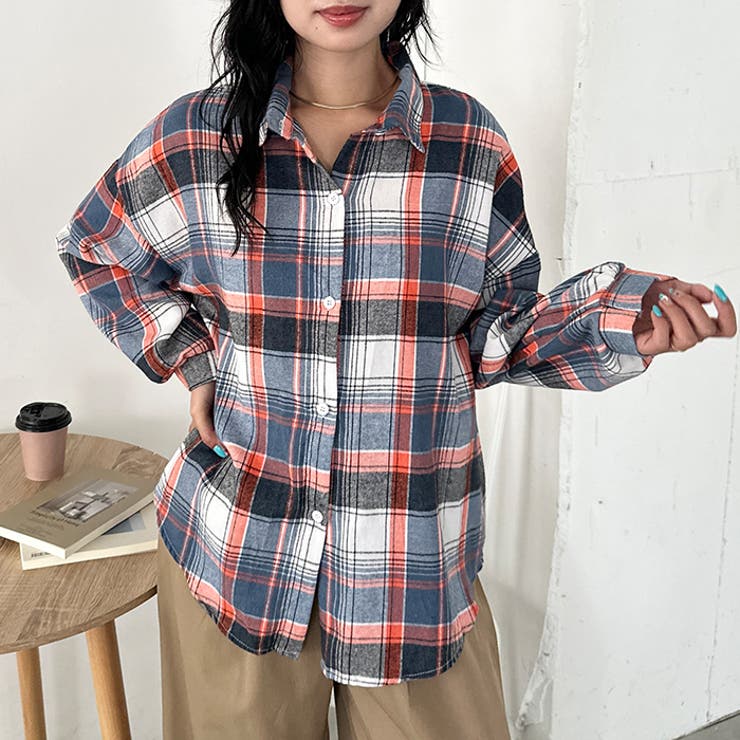 ルーズシルエットチェックネルシャツ | Outfitter lab | 詳細画像71 