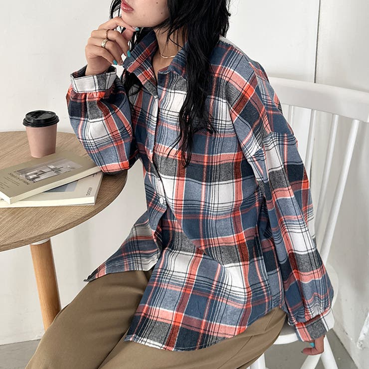 ルーズシルエットチェックネルシャツ | Outfitter lab | 詳細画像73 