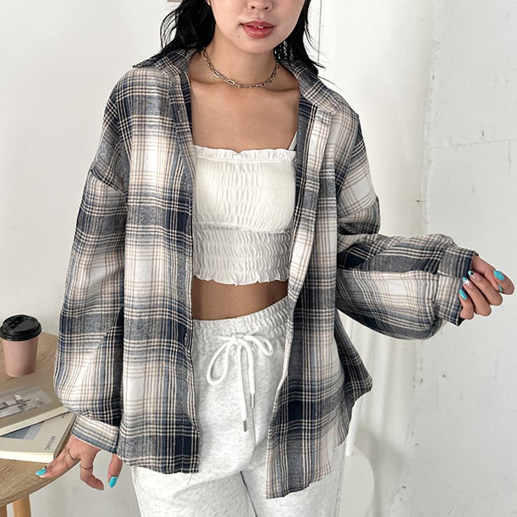 ルーズシルエットチェックネルシャツ | Outfitter lab | 詳細画像76 