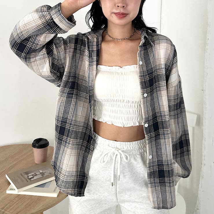 ルーズシルエットチェックネルシャツ | Outfitter lab | 詳細画像77 
