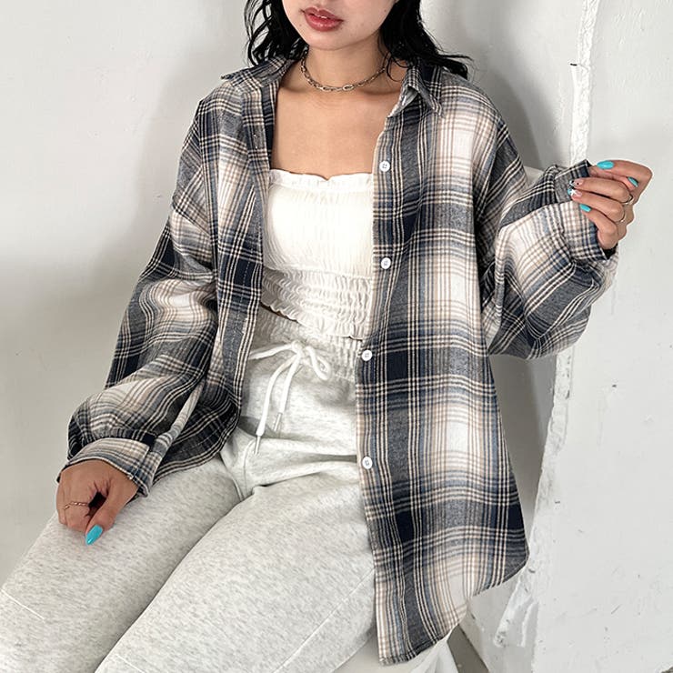 ルーズシルエットチェックネルシャツ | Outfitter lab | 詳細画像78 