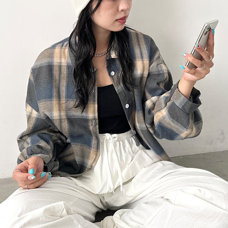 ルーズシルエットチェックネルシャツ | Outfitter lab | 詳細画像84 