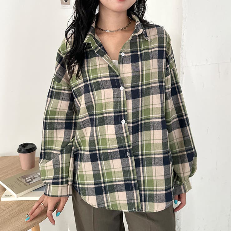 ルーズシルエットチェックネルシャツ | Outfitter lab | 詳細画像85 