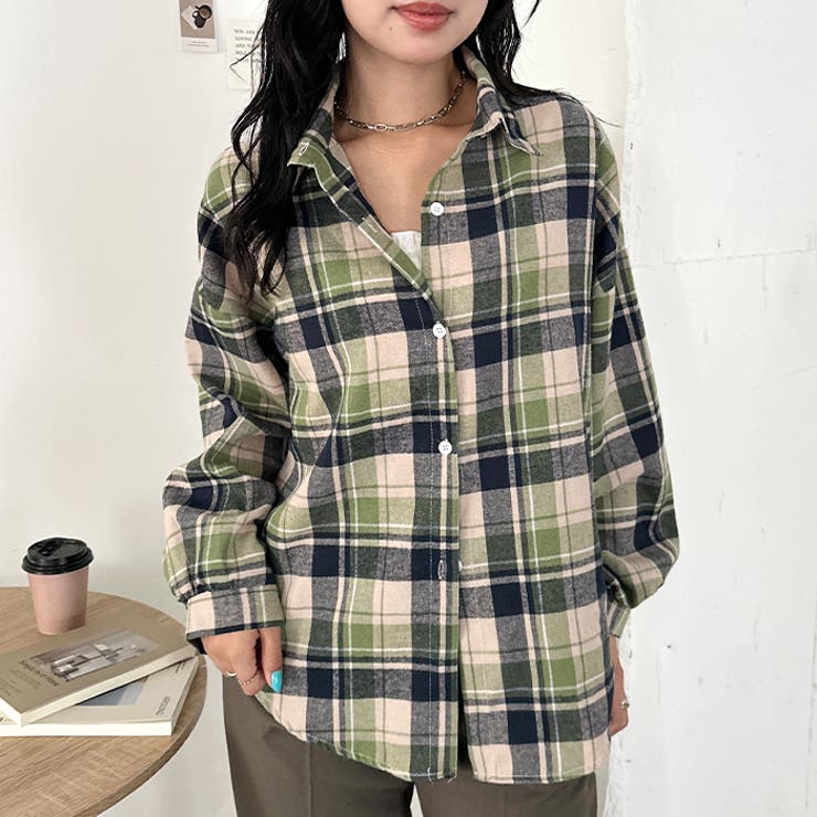 ルーズシルエットチェックネルシャツ | Outfitter lab | 詳細画像86 