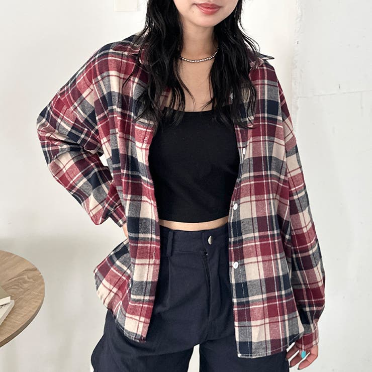 ルーズシルエットチェックネルシャツ | Outfitter lab | 詳細画像87 