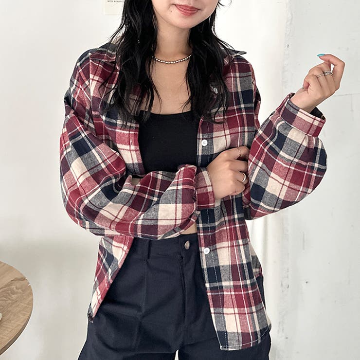 ルーズシルエットチェックネルシャツ | Outfitter lab | 詳細画像88 