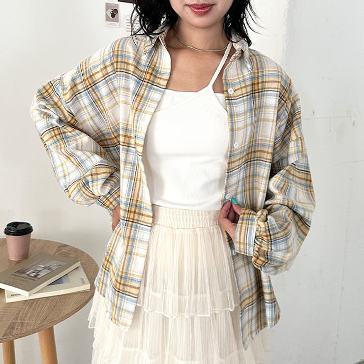 ルーズシルエットチェックネルシャツ | Outfitter lab | 詳細画像92 