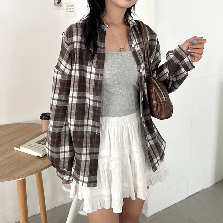 ルーズシルエットチェックネルシャツ | Outfitter lab | 詳細画像98 