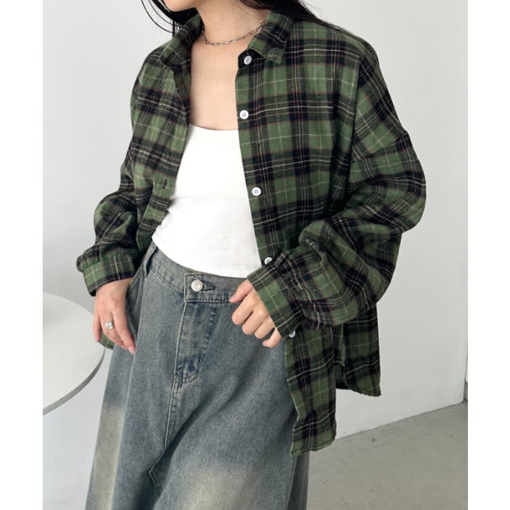 ルーズシルエットチェックネルシャツ[品番：OUTW0000627]｜Outfitter