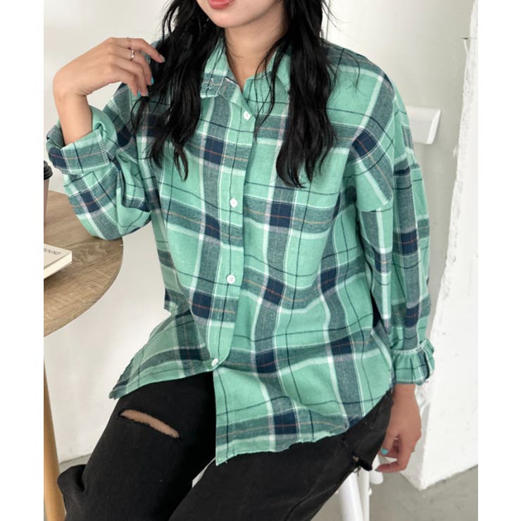 ルーズシルエットチェックネルシャツ[品番：OUTW0000627]｜Outfitter