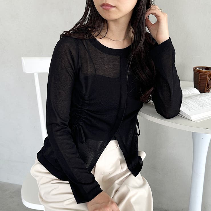 サイドシャーリングドロストシアートップス | Outfitter lab | 詳細画像23 