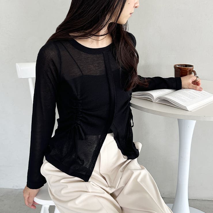 サイドシャーリングドロストシアートップス | Outfitter lab | 詳細画像24 