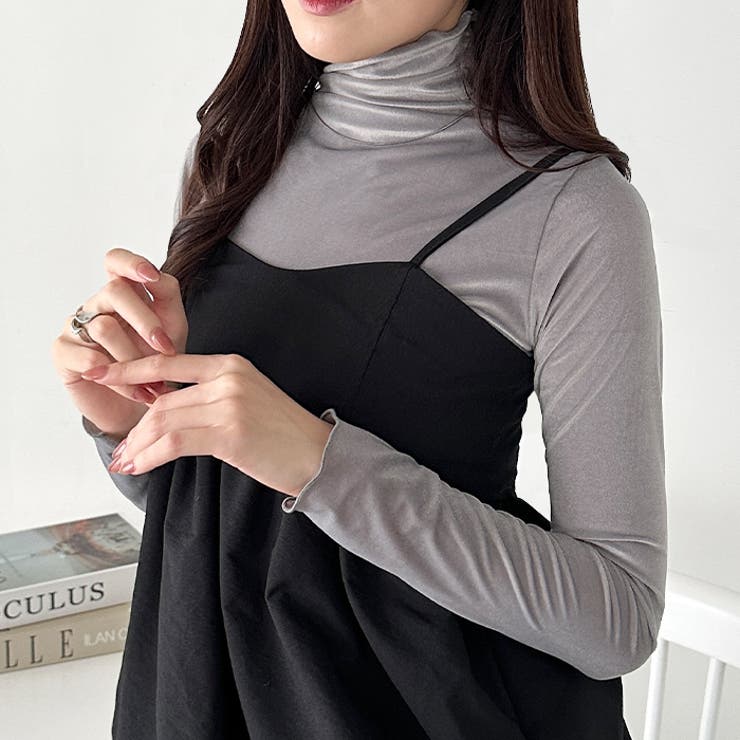 メロウハイネックシアーベロアトップス | Outfitter lab | 詳細画像13 