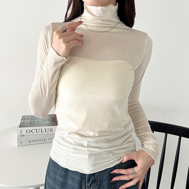 メロウハイネックシアーベロアトップス | Outfitter lab | 詳細画像6 