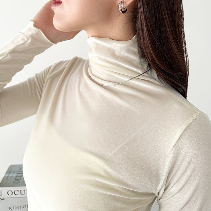 メロウハイネックシアーベロアトップス | Outfitter lab | 詳細画像8 