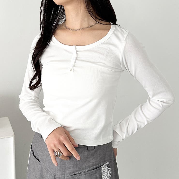 ヘンリーネック長袖トップス[品番：OUTW0000859]｜Outfitter lab