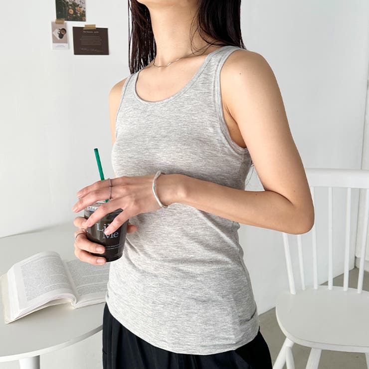抗菌カップ付きタンクトップ | Outfitter lab | 詳細画像17 