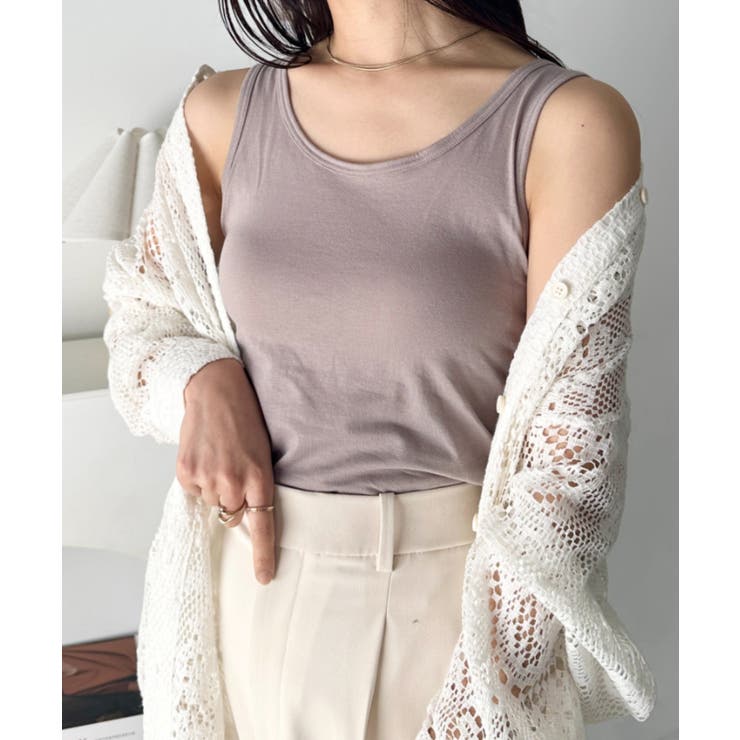 モカ | 抗菌カップ付きタンクトップ | Outfitter lab