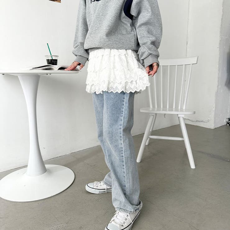 コットンレースティアードミニスカート | Outfitter lab | 詳細画像14 