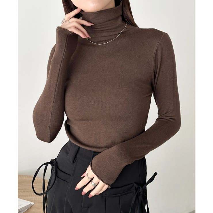 ブラウン | タートルネックトップス | Outfitter lab