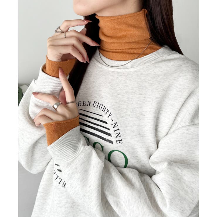 オレンジ | タートルネックトップス | Outfitter lab