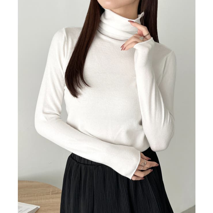 ホワイト | タートルネックトップス | Outfitter lab