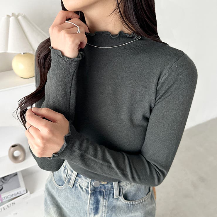 メロウフリル長袖トップス | Outfitter lab | 詳細画像23 