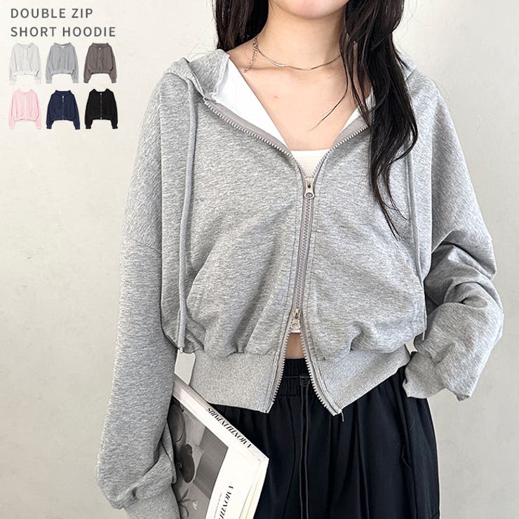 ダブルジップショートパーカー | Outfitter lab | 詳細画像1 