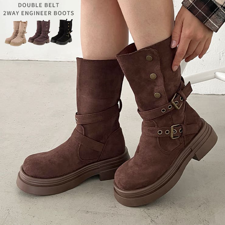 ダブルベルト2wayエンジニアブーツ | Outfitter lab | 詳細画像1 