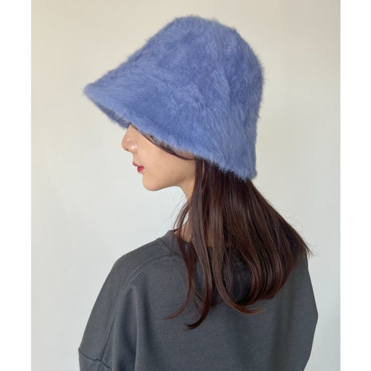 ブルー | シャギーファーバケットハット | Outfitter lab