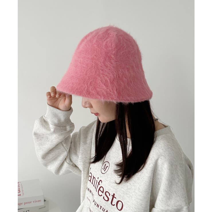 ピンク | シャギーファーバケットハット | Outfitter lab