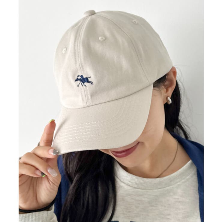 グレイッシュベージュ | POLOCHAMPS LOW CAP | Outfitter lab