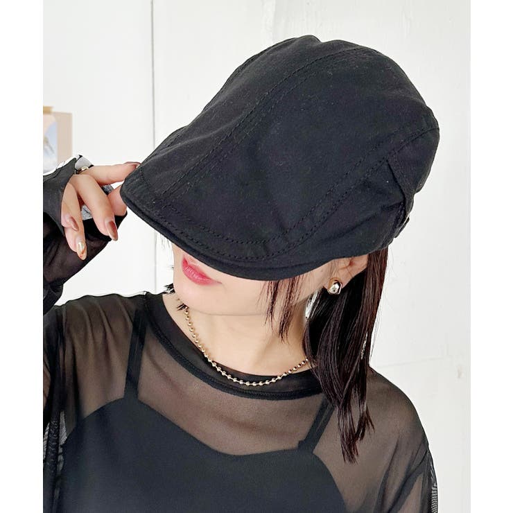 ブラック | 無地ヴィンテージハンチング帽 | Outfitter lab