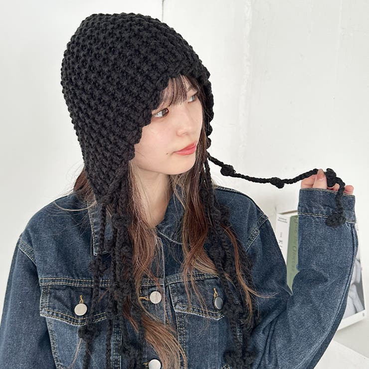 ポンポン付きフードニットキャップ | Outfitter lab | 詳細画像15 