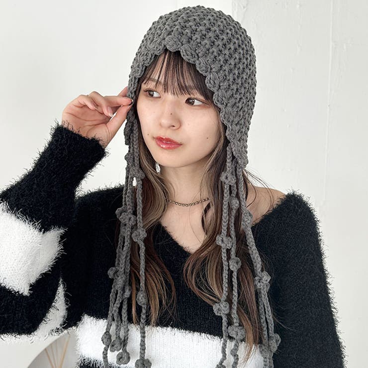 ポンポン付きフードニットキャップ | Outfitter lab | 詳細画像19 