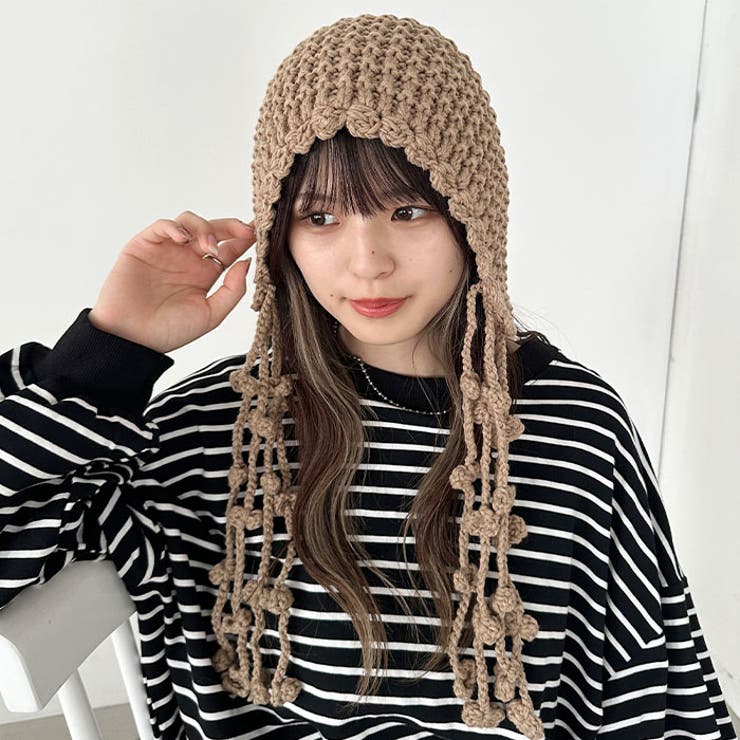 ポンポン付きフードニットキャップ | Outfitter lab | 詳細画像23 