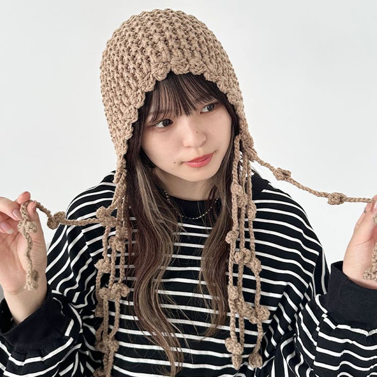 ポンポン付きフードニットキャップ | Outfitter lab | 詳細画像24 