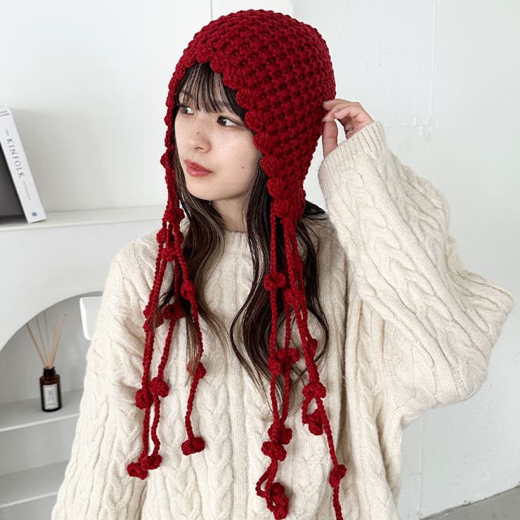 ポンポン付きフードニットキャップ | Outfitter lab | 詳細画像31 