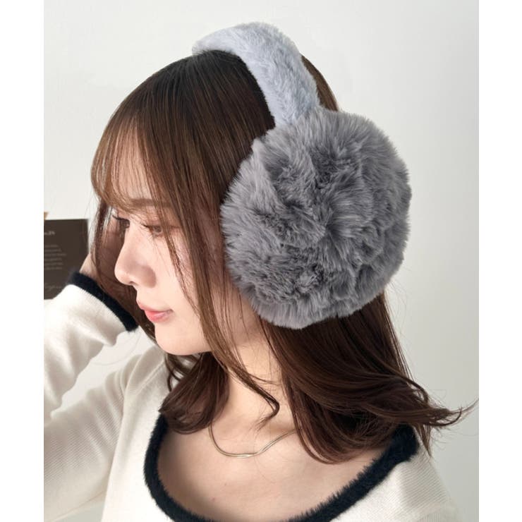 グレー | フェイクファーイヤーマフ | Outfitter lab