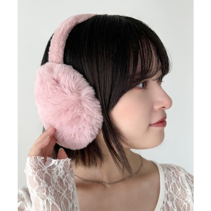 ピンク | フェイクファーイヤーマフ | Outfitter lab
