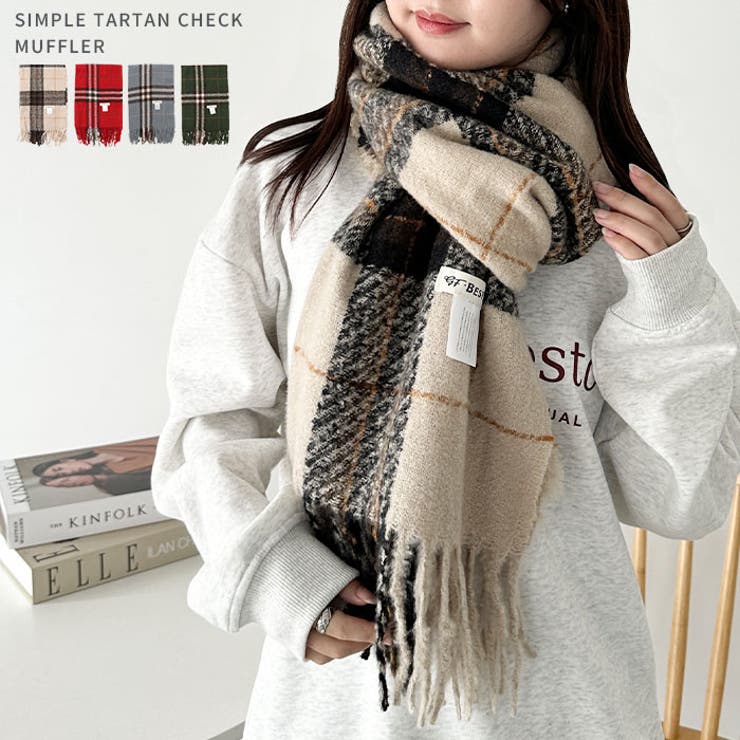 シンプルタータンチェックマフラー | Outfitter lab | 詳細画像1 