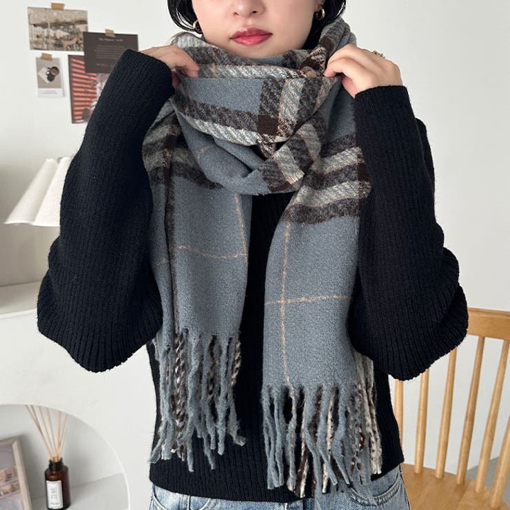 シンプルタータンチェックマフラー | Outfitter lab | 詳細画像19 