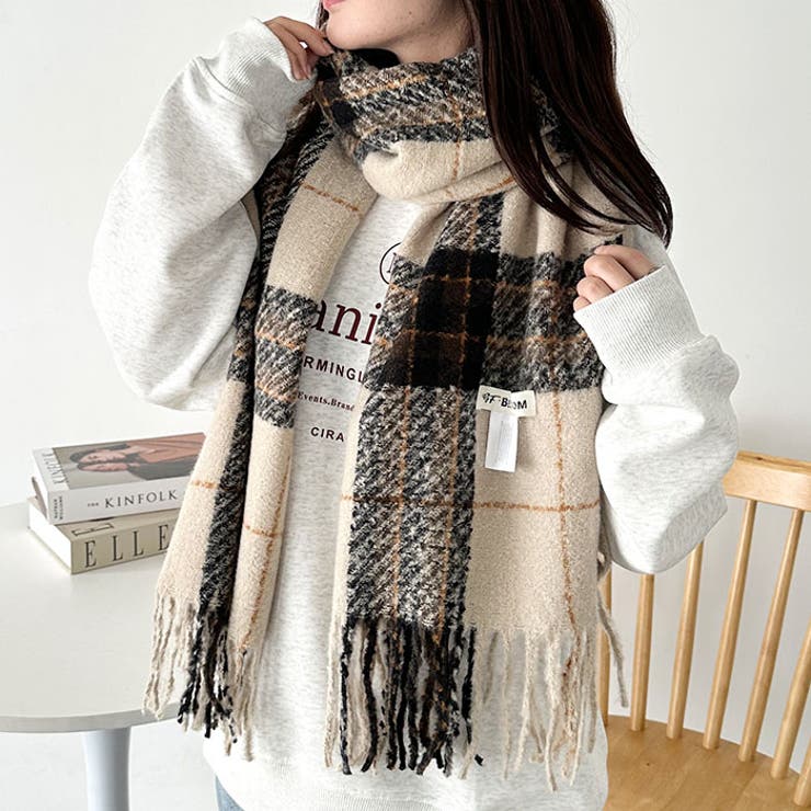 シンプルタータンチェックマフラー | Outfitter lab | 詳細画像6 