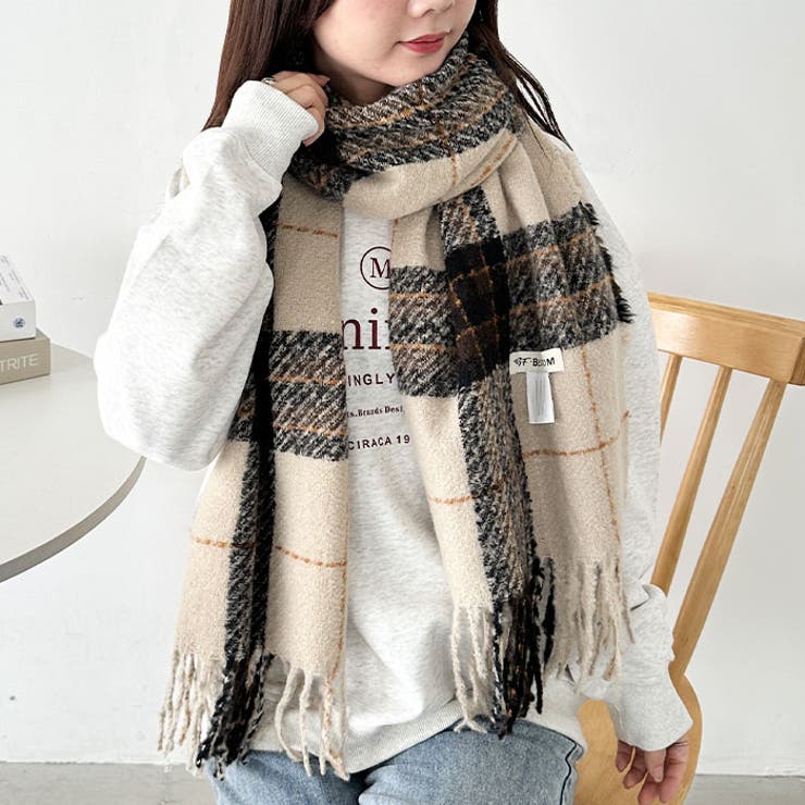 シンプルタータンチェックマフラー | Outfitter lab | 詳細画像7 